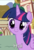 Size: 393x576 | Tagged: safe, edit, edited screencap, editor:twilyisbestpone, screencap, twilight sparkle, alicorn, pony, g4, pinkie pride, season 4, bronybait, c:, caption, cropped, cute, faic, female, hai, image macro, intentional spelling error, looking at you, mare, smiling, solo, text, twiabetes, twilight sparkle (alicorn)