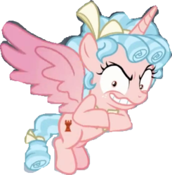 Size: 323x330 | Tagged: safe, artist:victorfazbear, edit, edited screencap, screencap, cozy glow, alicorn, pony, g4, the ending of the end, alicornified, background removed, bow, cozycorn, female, race swap, solo, tail bow