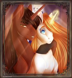Size: 900x979 | Tagged: safe, artist:sadelinav, oc, oc only, pony, unicorn, female, magic, male, mare, stallion