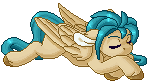 Size: 148x82 | Tagged: safe, artist:ak4neh, oc, oc only, oc:aurora, pegasus, pony, animated, female, mare, pixel art, simple background, solo, transparent background