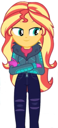 Size: 407x889 | Tagged: safe, edit, edited screencap, editor:larryboyfan1996, screencap, sunset shimmer, equestria girls, equestria girls series, g4, my little pony equestria girls: holidays unwrapped, spoiler:eqg series (season 2), background removed, female, lowres, simple background, solo, transparent background