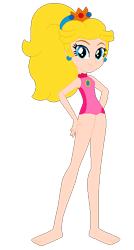 Size: 318x595 | Tagged: safe, artist:selenaede, artist:user15432, human, equestria girls, g4, barefoot, barely eqg related, base used, clothes, crossover, crown, ear piercing, earring, equestria girls style, equestria girls-ified, feet, jewelry, leotard, mario & sonic, mario & sonic at the london 2012 olympic games, mario & sonic at the olympic games, mario and sonic, mario and sonic at the olympic games, olympics, piercing, princess peach, regalia, simple background, solo, super mario bros., swimsuit, transparent background