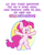 Size: 1200x1500 | Tagged: safe, artist:heir-of-rick, pinkie pie, earth pony, pony, g4, abstract background, bipedal, caramelldansen, cute, dialogue, diapinkes, female, mare, new year, new year's resolution, open mouth, simple background, solo, white background