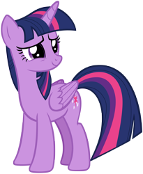 Size: 5396x6589 | Tagged: safe, artist:andoanimalia, twilight sparkle, alicorn, pony, the ending of the end, absurd resolution, cute, cutie mark, female, folded wings, mare, simple background, smiling, solo, transparent background, twiabetes, twilight sparkle (alicorn), vector, wings