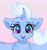 Size: 1917x2050 | Tagged: safe, artist:xbi, trixie, pony, unicorn, g4, bust, chest fluff, cute, diatrixes, female, gradient background, looking at you, mare, portrait, solo