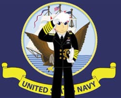 Size: 540x437 | Tagged: safe, artist:imperial_crest, oc, oc only, oc:imperial crest, bird, eagle, human, american flag, humanized, military, military uniform, navy, salute, ship, solo