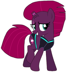 Size: 972x1042 | Tagged: safe, artist:徐詩珮, fizzlepop berrytwist, tempest shadow, pony, unicorn, series:sprglitemplight diary, series:sprglitemplight life jacket days, series:springshadowdrops diary, series:springshadowdrops life jacket days, g4, base used, broken horn, clothes, cute, horn, simple background, swimsuit, tempestbetes, transparent background