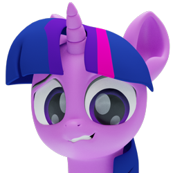 Size: 1152x1152 | Tagged: safe, artist:acrylic, twilight sparkle, pony, g4, 3d, blender, blender cycles, female, simple background, solo, transparent background