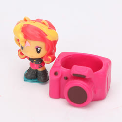 Size: 800x800 | Tagged: safe, sunset shimmer, equestria girls, g4, camera, cutie mark crew, doll, female, toy
