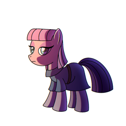 Size: 1000x1000 | Tagged: safe, artist:cappie, maud pie, earth pony, pony, g4, clothes, dress, female, mare, simple background, solo, white background