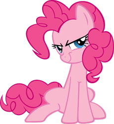 Size: 2348x2555 | Tagged: safe, artist:moongazeponies, pinkie pie, earth pony, pony, feeling pinkie keen, g4, evil smile, female, high res, mare, mischievous, simple background, smiling, solo, transparent background