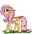 Size: 1100x1200 | Tagged: safe, artist:cottonsweets, fluttershy, butterfly, pegasus, pony, g4, blushing, cute, female, flower, fluffy, freckles, grass, leaves, original art, pink, shyabetes, simple background, solo, transparent background, yellow