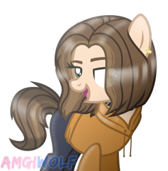 Size: 1071x1089 | Tagged: safe, artist:amgiwolf, oc, oc only, oc:ksenia, earth pony, pony, clothes, earth pony oc, female, hoodie, mare, pants, simple background, solo, transparent background