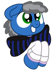 Size: 226x301 | Tagged: safe, artist:itsnovastarblaze, artist:swivel starsong, part of a set, oc, oc only, oc:buckminster, earth pony, pony, be the gift, bowtie, simple background, solo, transparent background