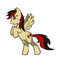 Size: 200x200 | Tagged: safe, artist:h-swilliams, oc, oc only, oc:porsche speedwings, pegasus, pony, animated, bipedal, dancing, frame by frame, gif, loop, male, pegasus oc, simple background, spread wings, stallion, transparent background, wings