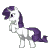 Size: 50x50 | Tagged: safe, artist:h-swilliams, rarity, pony, unicorn, g4, animated, bipedal, dancing, female, frame by frame, gif, missing cutie mark, simple background, solo, transparent background