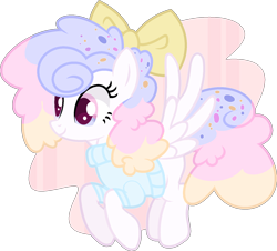 Size: 1564x1411 | Tagged: safe, artist:rerorir, oc, oc only, pegasus, pony, bow, clothes, female, hair bow, mare, simple background, solo, sweater, transparent background