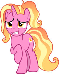 Size: 3000x3729 | Tagged: safe, artist:cloudy glow, luster dawn, pony, unicorn, g4, the last problem, .ai available, cutie mark, female, high res, mare, raised hoof, simple background, solo, teeth, transparent background, vector