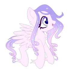 Size: 629x593 | Tagged: safe, artist:peachesandcreamated, oc, oc only, pegasus, pony, chest fluff, ethereal mane, hoof fluff, open mouth, pegasus oc, simple background, smiling, solo, starry mane, transparent background, wings