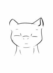 Size: 444x614 | Tagged: safe, artist:diskrt, earth pony, pony, animated, emotions, female, gif, monochrome, solo