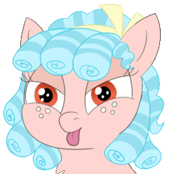 Size: 800x800 | Tagged: safe, alternate version, artist:poniidesu, cozy glow, pegasus, pony, g4, :p, animated, cozybetes, cute, drawthread, female, filly, freckles, gif, mlem, pure concentrated unfiltered evil of the utmost potency, pure unfiltered evil, silly, simple background, solo, tongue out, transparent background