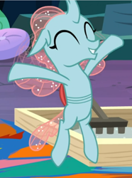 Size: 494x664 | Tagged: safe, screencap, ocellus, g4, uprooted, cropped, cute, diaocelles, eyes closed, female, flying, happy, smiling, solo