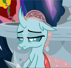 Size: 975x940 | Tagged: safe, screencap, ocellus, g4, uprooted, cropped, female, lidded eyes, sad, solo