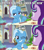 Size: 640x720 | Tagged: safe, edit, edited screencap, screencap, phyllis, starlight glimmer, trixie, pony, unicorn, a horse shoe-in, g4, caption, comic, female, globe, image macro, implied cunnilingus, implied oral, implied sex, innuendo, lesbian, mare, meme, one eye closed, school of friendship, screencap comic, ship:startrix, shipping, starlight's office, text, wink