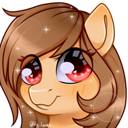 Size: 500x500 | Tagged: safe, artist:helithusvy, oc, oc only, earth pony, pony, commission, female, mare, red eyes, simple background, solo, sparkles, transparent background