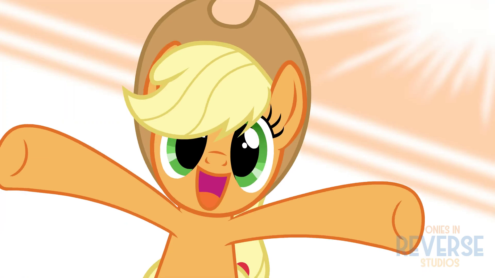 Mlp Reverse #2244464 - safe, artist:reverse studios, applejack, earth pony, pony ...