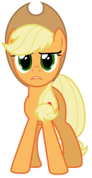 Size: 3967x7653 | Tagged: safe, artist:estories, applejack, earth pony, pony, g4, absurd resolution, applejack's hat, cowboy hat, female, hat, simple background, solo, transparent background, vector