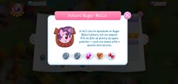 Size: 2280x1080 | Tagged: safe, gameloft, cheerilee, sugar belle, g4, the last problem, introduction card