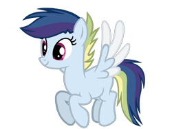 Size: 4500x3375 | Tagged: safe, artist:avatarmicheru, oc, oc only, oc:prism sprint, pegasus, pony, female, high res, mare, simple background, solo, transparent background, two toned wings, wings