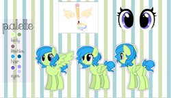 Size: 1024x590 | Tagged: safe, artist:xcuteandsweetx, oc, oc only, oc:cute, pegasus, pony, female, mare, reference sheet, solo