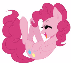 Size: 2571x2325 | Tagged: safe, artist:riddle-kay, pinkie pie, earth pony, pony, g4, cute, diapinkes, eyes closed, female, high res, mare, open mouth, simple background, solo, white background