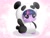 Size: 1024x768 | Tagged: safe, artist:sunshineshiny, twilight sparkle, bear, panda, pony, g4, animal costume, blush sticker, blushing, clothes, costume, cute, female, hnnng, kigurumi, open mouth, panda costume, solo, twiabetes, weapons-grade cute