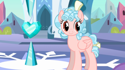 Size: 1280x720 | Tagged: safe, artist:darkgloones, cozy glow, pegasus, pony, g4, cozybetes, crystal empire, crystal heart, cute, older, older cozy glow, solo, youtube link