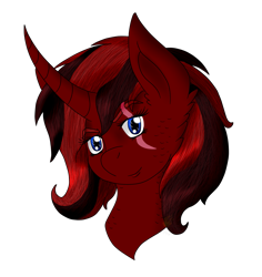 Size: 1233x1305 | Tagged: safe, artist:midnightfire1222, oc, oc only, oc:crimson rose/shield, alicorn, pony, bust, commission, portrait, simple background, solo, transparent background
