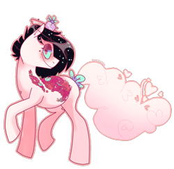 Size: 1162x1126 | Tagged: safe, artist:octogreed, oc, oc only, earth pony, pony, flower, simple background, solo, transparent background