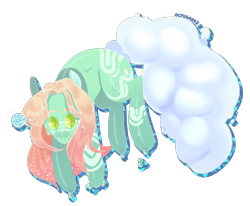 Size: 1568x1293 | Tagged: safe, artist:octogreed, oc, oc only, earth pony, pony, dripping, simple background, solo, transparent background