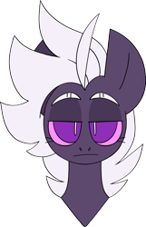 Size: 1640x2553 | Tagged: safe, artist:taaffeiite, derpibooru exclusive, oc, oc only, oc:cyberia starlight, earth pony, pony, bust, female, looking at you, mare, simple background, staring into your soul, transparent background