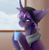 Size: 2953x3000 | Tagged: safe, artist:amcirken, oc, oc only, oc:blade, pony, unicorn, coffee mug, high res, hoof hold, male, mug, one eye closed, solo, stallion