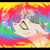 Size: 3150x3150 | Tagged: safe, artist:caesarproduction, oc, oc:spearmint evergreen, pony, unicorn, abstract background, bloodshot eyes, bubble, clothes, drug use, drugged, ear piercing, high res, hoodie, hypno eyes, kaa eyes, piercing, trippy