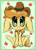 Size: 423x594 | Tagged: safe, artist:beamybutt, braeburn, earth pony, pony, g4, braebetes, chibi, cute, ear fluff, floppy ears, hat, male, sitting, smiling, solo, stallion, starry eyes, wingding eyes