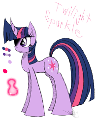 Size: 888x1150 | Tagged: safe, artist:didun850, twilight sparkle, pony, unicorn, g4, female, mare, signature, simple background, smiling, solo, transparent background, unicorn twilight
