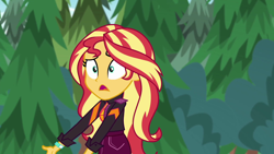 Size: 1920x1080 | Tagged: safe, screencap, sunset shimmer, equestria girls, equestria girls series, g4, sunset's backstage pass!, spoiler:eqg series (season 2), female, music festival outfit, solo