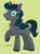 Size: 700x948 | Tagged: safe, artist:flyingsaucer, oc, oc only, oc:flying saucer, bat pony, pony, bat pony oc, collar, hoofline, male, nudity, pet tag, sheath, solo, stallion