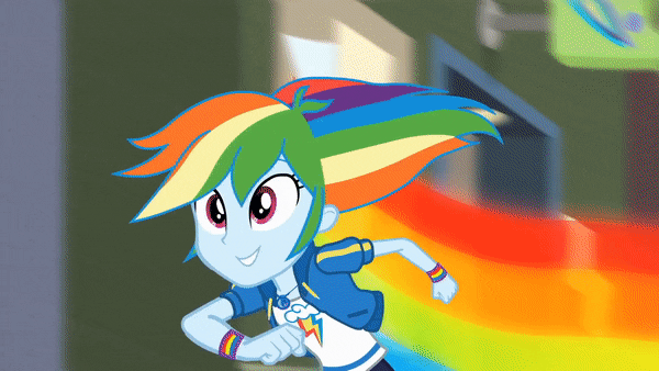 rainbow dash running gif