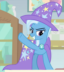 Size: 690x774 | Tagged: safe, screencap, trixie, a horse shoe-in, g4, cropped