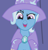 Size: 728x766 | Tagged: safe, screencap, trixie, pony, unicorn, boast busters, g4, my little pony: friendship is magic, cropped, female, mare, raised eyebrow, solo